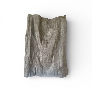 Bebe Shimmering Silver Skirt